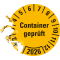 Prüfplakette Container geprüft 2026, gelb, Hochleistungsfolie, Ø 30mm, 18 / Bogen Bild 3