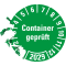 Prüfplakette Container geprüft 2029, grün, Hochleistungsfolie, Ø 30mm, 18 / Bogen Bild 3