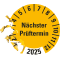 Prüfplakette Nächster Prüftermin 2025, gelb, Dokumentenfolie, Ø 30mm, 18 / Bogen Bild 3