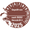Prüfplakette Geprüft von nach DGUV 3,2025, braun, Dokumentenfolie, Ø 30mm, 18 / Bogen Bild 3