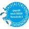 Prüfplakette geprüft nach DGUV Vorschrift 3 30-35, hellblau, Dokumentenfolie, Ø 20mm, 36 / Bogen Bild 3