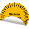 Prüfplakette Nächster Prüftermin, 26-31, gelb, Folie, ablösbar, Ø 30mm, 18 / Bogen Bild 3