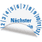 Prüfplakette nächster Prüftermin 29-32, weiß, Folie, mit Spezialkleber, Ø 25mm, 21 / Bogen Bild 3