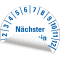 Prüfplakette nächster Prüftermin 30-33, weiß, Folie, mit Spezialkleber, Ø 35mm, 10 / Bogen Bild 3
