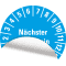 Prüfplakette Nächster Prüftermin, 30-35, hellblau, Folie, ablösbar, Ø 30mm, 18 / Bogen Bild 3