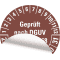 Prüfplakette G.n.DGUV Vorschr.68,25-31, braun, Folie, Oberflächensch, Ø 40mm, 10 / Bogen Bild 3