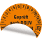 Prüfplakette G.n.DGUV Vorschr.68,27-33, orange, Folie, Oberflächensch, Ø 40mm, 10 / Bogen Bild 3