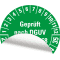 Prüfplakette G.n.DGUV Vorschr.68,29-35, grün, Folie, Oberflächensch, Ø 40mm, 10 / Bogen Bild 3