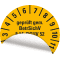 Prüfplakette BetrSichV §14, DGUV52, Nächster Prüftermin, 2026, gelb, Folie, Spezialkleber, Ø30mm, 18 / Bogen Bild 3