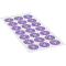 Prüfplakette 28, violett, Sicherheitsfolie, selbstklebend, Ø 25mm, 21 / Bogen Bild 2