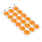 Prüfplakette Nächster Prüftermin 27-32, orange, Schachbrettfolie, Ø 30mm, 18 / Bogen Bild 2