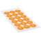 Prüfplakette 27, orange, Schachbrettfolie, selbstklebend, Ø 30mm, 18 / Bogen Bild 2