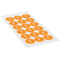 Prüfplakette 2027, orange, Schachbrettfolie, selbstklebend, Ø 30mm, 18 / Bogen Bild 2