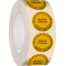 Prüfplakette Nächster Prüftermin 25-30, gelb, Primärfaser-Graspapier, Ø 30mm, 500/RO Bild 2