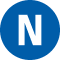 Leiterkennzeichen N Neutralleiter, RoHS-konform, Folie, selbstklebend, Ø 20mm, 20 / Bogen Bild 1