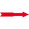 Drehrichtungspfeil, RoHS konform, rot, Folie, selbstklebend, 80x16mm, 500/Rolle Bild 1