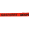 Klebeband GESPERRT, rot / schwarz, Polypropylen, selbstklebend, 50mm, 6 Rolle / VE Bild 1