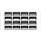 Inventaretikett Inventar-Nr, schwarz, Dokumentenfolie, Spezialkleber, 40x20mm, 16 / Bogen Bild 2