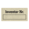 Inv.etik.Inventar-Nr, Beschriftung, natur, Primärfaser-Graspapier, 40x20mm, 16 / Bogen Bild 1