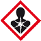 Minisymbol GHS 08 Gesundheitsgefahr, Folie, selbstklebend, 20x20mm, 30 / Bogen Bild 1