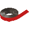 Magnetband, individuell beschriftbar, zum Zuschneiden, rot, 40mm, 30m / Rolle Bild 1