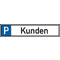 Parkplatzreservierungsschild Kunden, mit Befestigungsset 1, 520 x 110mm Bild 1