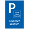 Parkplatzschild, mit Piktogramm und Text nach Wunsch, Aluminium, 250x400mm Bild 1