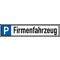Parkplatz-Reservierungsschild, Text nach Wunsch, 4 Bohrungen, Aluminium RA0, reflektierend, 520x110mm Bild 2