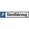 Parkplatzreservierungsschild Dienstfahrzeug, mit Befestigungsset 1, 520 x 110mm Bild 1