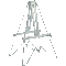 Schilderständer, klein, feuerverzinkter Stahldraht, Höhe 600mm, 1,1kg Bild 1