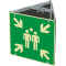 PERMALIGHT® power Dreieckset Sammelstelle, Aluminium, 400 x 400mm, mit Befestigung Bild 2