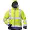 Warnschutz Softshell-Jacke ELYSEE, Kategorie II, EN ISO 20471/3, gelb/marine, Größe M Bild 1