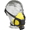 EKASTU Halbmaske Polimask ALFA/Silikone, Kategorie III, Rundgewinde-Filteranschluss, 140g Bild 1