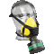 EKASTU Halbmaske Polimask ALFA/Silikone, Kategorie III, Rundgewinde-Filteranschluss, 140g Bild 2