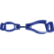 Handschuhhalter Kroschke, mit Clip, blau, Kunststoff, 130 x 35 x 18mm, 18g Bild 1