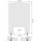 Infektionsschutzscheibe, mit Standfüßen und Durchreiche, ca.600 x 900mm Bild 3