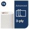 TORK Toilettenpapier Premium T4, 3-lagig, weiß, Tissue, 30 Rollen / Verpackungseinheit Bild 2
