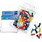 Pinnwandnadeln, Langkopf, blau, grün, weiß, rot, gelb, 60 / Verpackungseinheit Bild 2