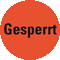 Markierungspunkte Gesperrt, hellrot, Haftpapier, ablösbar, Ø 25mm, 500 / Rolle Bild 1