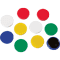Haftmagnete, für Whiteboard u.magnethaft.Oberflächen, farbig sortiert, Ø 32mm, 10 / Verpackungseinheit Bild 1