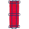 Rettungstuch ultraSAVER, DIN EN 1865, rot, 2000 x 700mm, Belastung max. 250kg Bild 2