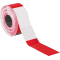 Absperrband Premium, rot / weiß geblockt, Polyethylen, 80mm, 250m / Rolle Bild 1