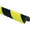 PERMALIGHT® power Eckschutzprofil Typ A, fluoreszierend/nachleuchtend gelb/schwarz, 1m Bild 1