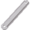 RS- GUIDESYSTEMS Wandclip, für Sicherheits- Gurtpfosten, Edelstahl, 2 Bohrungen Bild 1