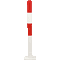 Sperrpfosten Flex, zum Aufdübeln, rot / weiß, Stahl, 1000mm Bild 1