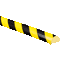 Knuffi Flächenschutzprofil Typ C+, selbstklebend /Anschrauben, gelb/schwarz, Polyurethan, 1m Bild 1