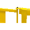 Rammschutz-Geländertür, ge, Stahl, kunststoffbeschichtet, 835x475mm, m.Beschlag 905x520mm Bild 1