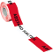 Absperrband Abstand halten, rot / weiß geblockt, Polyethylen, 80mm, 500m / Rolle Bild 1