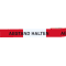 Absperrband Abstand halten, rot / weiß geblockt, Polyethylen, 80mm, 500m / Rolle Bild 2