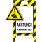 Warnaufsteller 3D-Optik, Achtung! Schwebende Last, Kunststoff, 480x650mm, 300g Bild 3